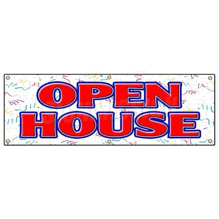 Signmission OPEN HOUSE BANNER SIGN for sale broker apartment home house real estate B-72 Open House